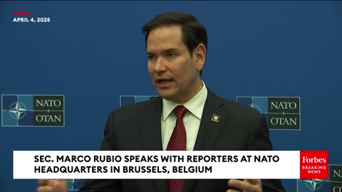'Markets Are Crashing': Sec. Marco Rubio Grilled By Reporters About Trump Tariffs