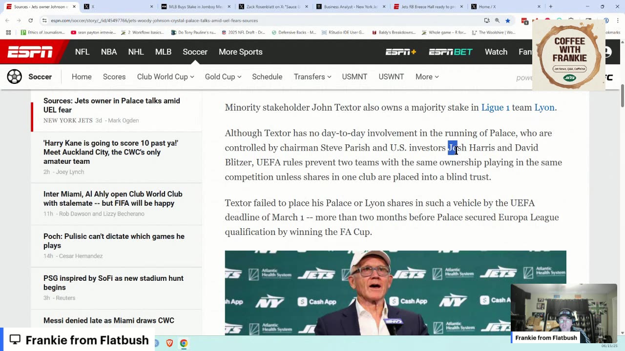 LIVE! Coffee with Frankie | New York Jets Offseason Chatter