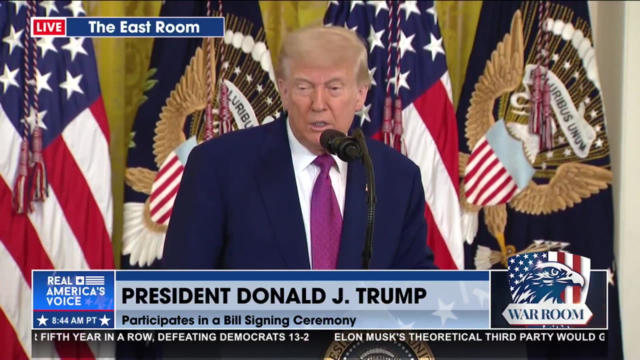 TRUMP EXPLAINS COST OF CA ELECTRIC VEHICLE MANDATE