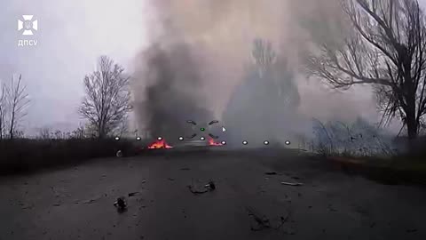 Ukrainian Supply Bot Running the Gauntlet