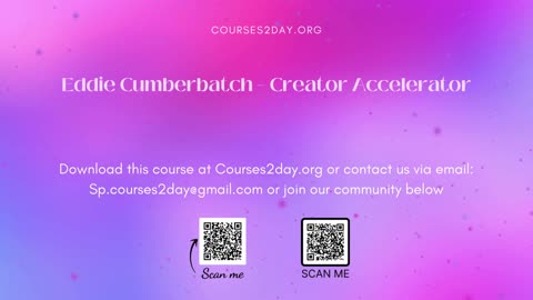 [GET] Eddie Cumberbatch – Creator Accelerator