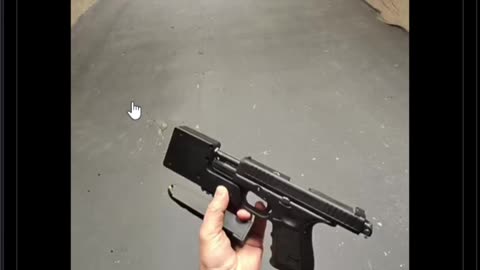 a full auto “integrally” surpressed glock 44 looks insane 🤯