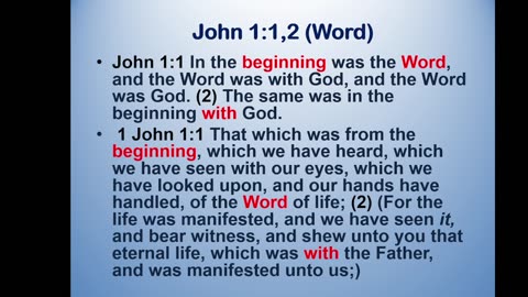 Bible Teaching: Gospel of John, Part 1