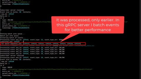 Event processing with Versity S3 Gateway and BeeGFS gRPC event notifications