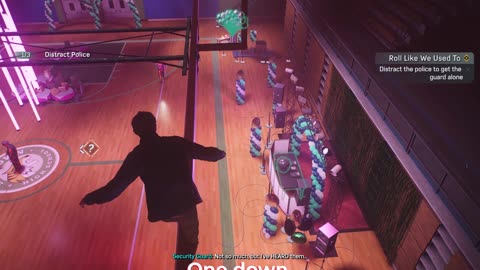 Going all Stealth Spider at the Basketball court.