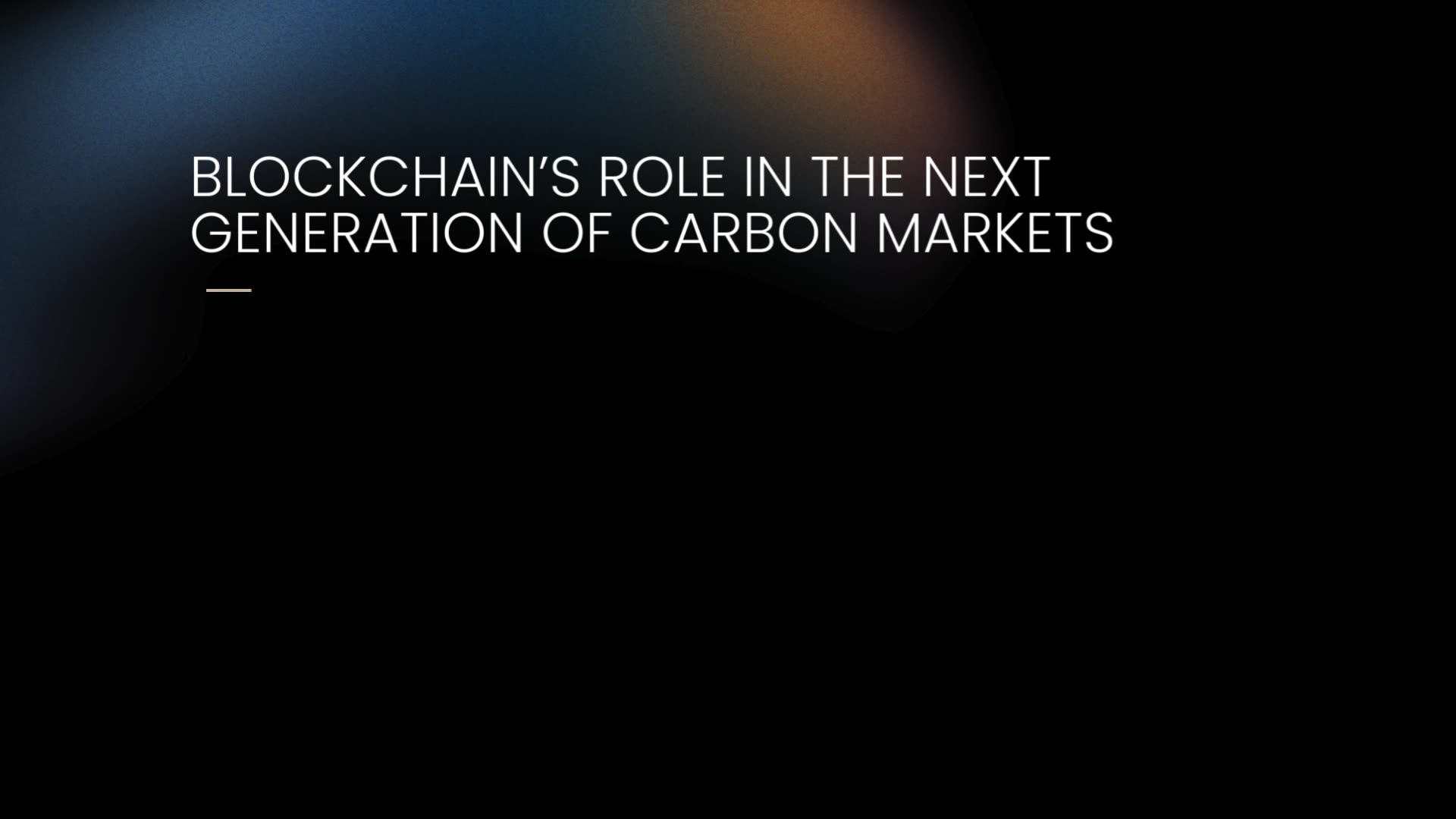 The Next Generation of Carbon Markets Powered by Blockchain