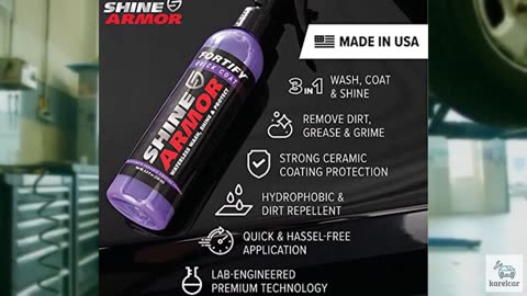 Car Wax Spray and Ceramic Coating for Cars - 3 in One Waterless Car Wash and Det