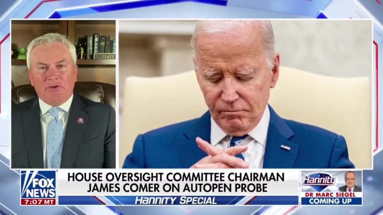 James Comer says Biden's autopen staffers identified