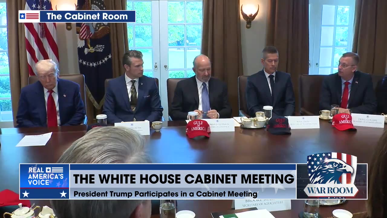 NEXT 100: President Trump Holds Cabinet Meeting At White House