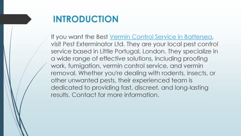 Best Vermin Control Service in Battersea