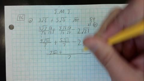 Saxon Algebra 2 Lesson 46 (a)