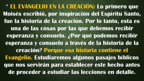 1. El Primer Día: Creación y Redención - Pr. John Lopera