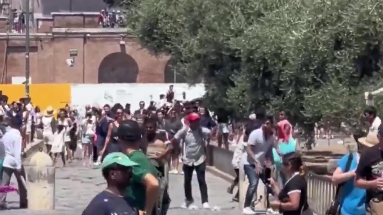 This is Colosseum in Rome where gladiators once dueled. Today fake Pakistani