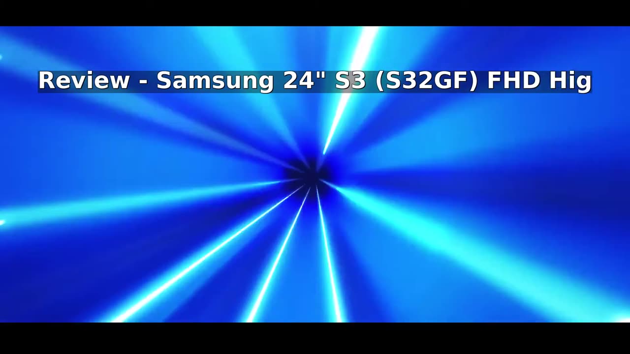 Samsung 24" S3 (S32GF) FHD High Resolution 120Hz Monitor with IPS Panel, Flicker