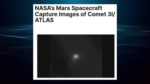 NASA's MARS Spacecraft Caputure Images of Comet 3I-Atlas