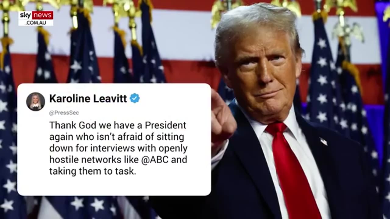 Donald Trump destroys fake news ABC host