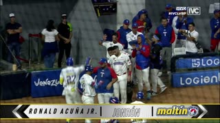 ¡Ronald Acuña Jr. la mandó para La Sabana!