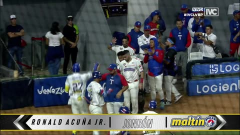 ¡Ronald Acuña Jr. la mandó para La Sabana!