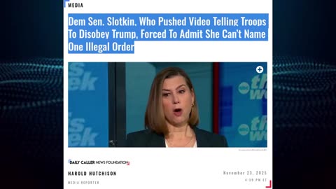 FMR CIA DEM SENATOR CANT NAME ONE ILLEGAL ORDER GIVEN BY TRUMP