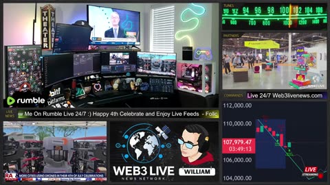 🎆 Web3Live News | Happy 4th of July Special 🇺🇸 | 24/7 Uncensored Crypto & Freedom Stream