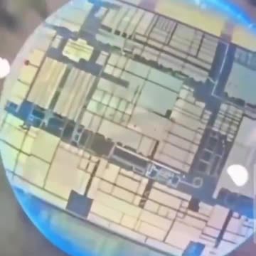 THE STRUCTURE OF A MODERN SMARTPHONE PROCESSOR CONTAINED IN A MICROSCOPIC CHIP