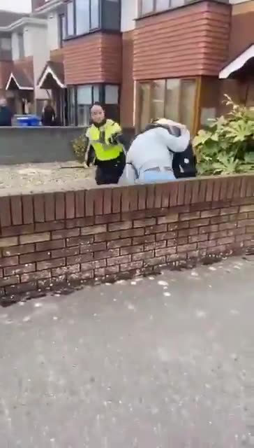 Irish police explain to fake asylum seeker that Ireland is no joke.