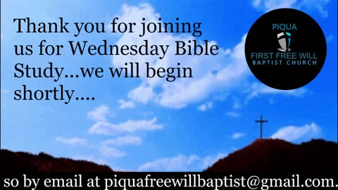 Wednesday Night Bible Study for May 28, 2025.
