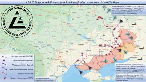 🚀🔥 Ukraine Russia War | Animated Diagram of Strikes on Ukrainian Territory | RCF