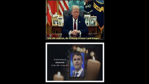 President Trump’s address from the Oval Office on the murder of Charlie Kirk 