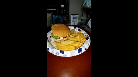 Eating Simple Truth Natural Ground Beef Burgers, Dbn, MI, 8/29/25