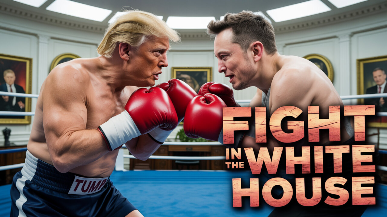 Elon Musk fights at the White House