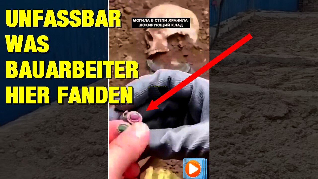 In den Steppen Kirgisistans ist ein Bagger bei Ausgrabungen auf etwas Mysteriöses gestoßen