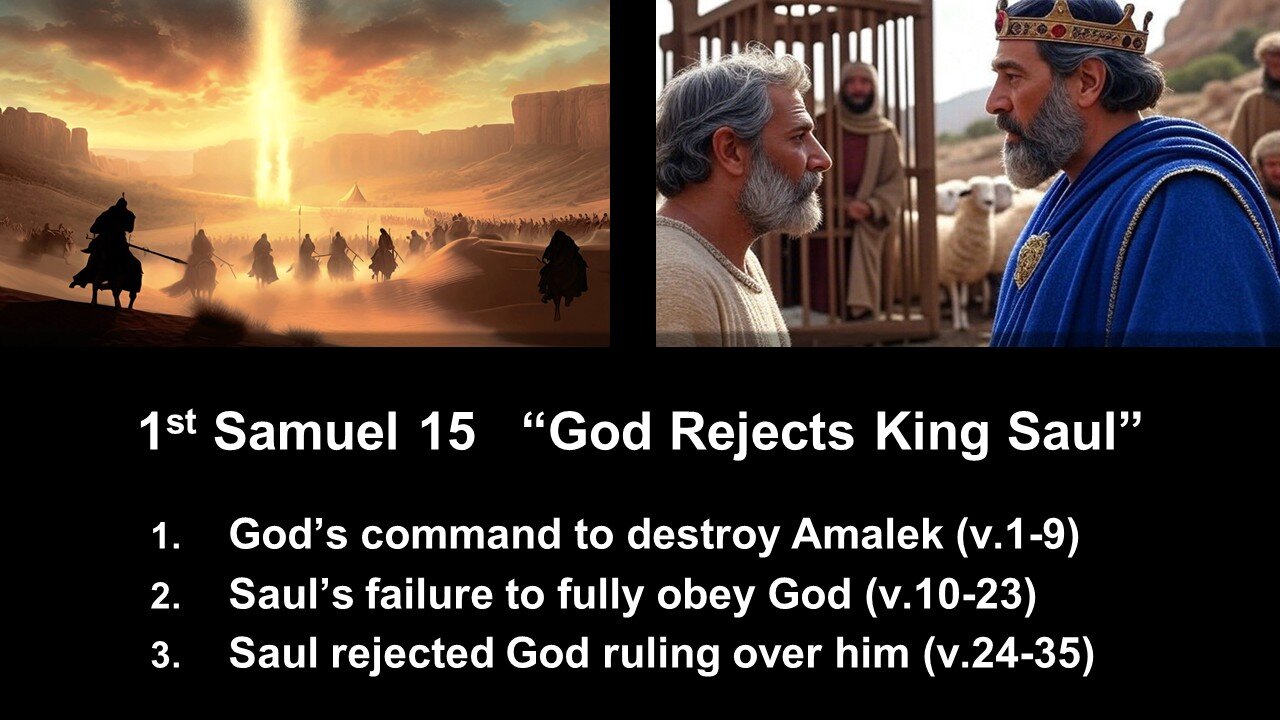 1st Samuel 15 “God Rejects King Saul” - Calvary Chapel Fergus Falls