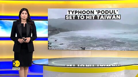 Taiwan_Faces_Typhoon_Threat_Again,__Podul__To_Make_Landfall___WION_Climate_Tracker