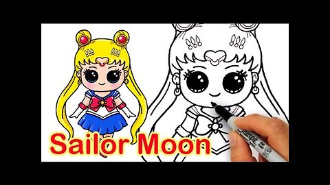 How to Draw Sailor Moon Cute and Easy