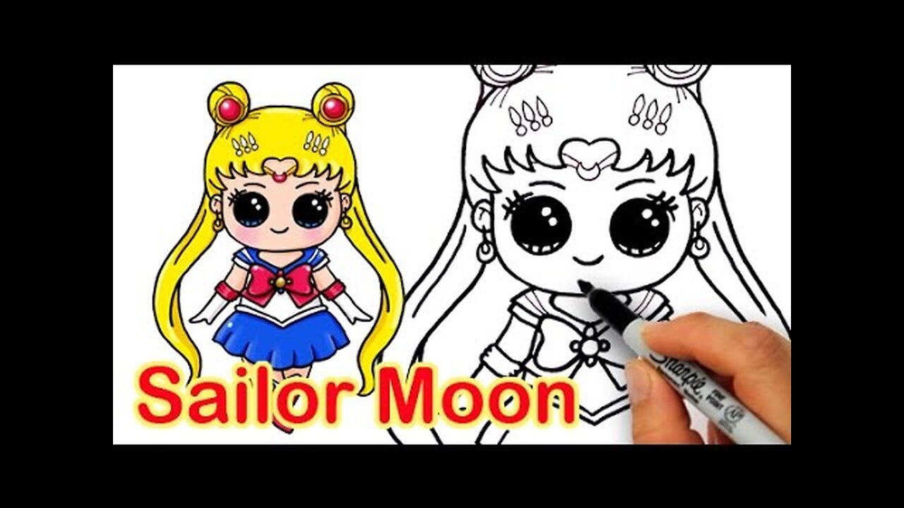 How to Draw Sailor Moon Cute and Easy
