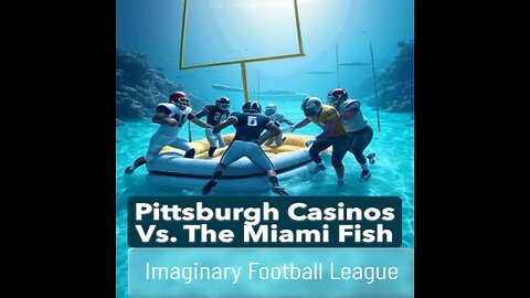 Miami Fish Vs Pittsburgh Casinos Football Stadium Flooded Game Played Underwater !