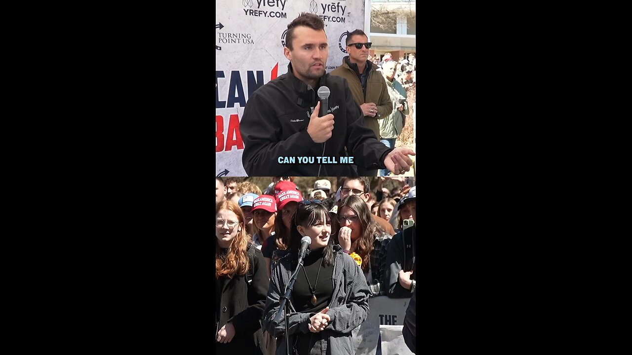 Charlie Kirk interviews, a lesbian woman who cannot tell him what a woman is