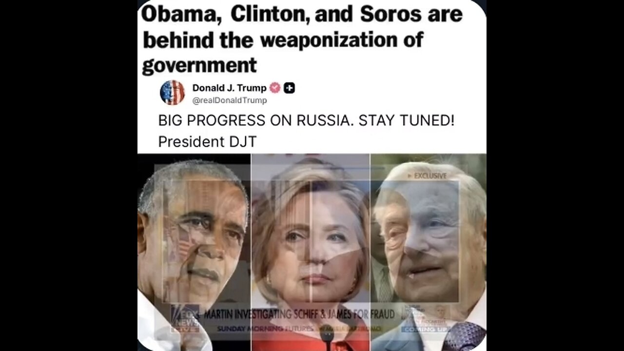 OBAMA, HILLARY, & SOROS are the architects against Trump and the American people