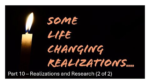 Part 10 - Realizations & Research Part 2 -- *Cutting Through Alan Watt & Melissa Read*
