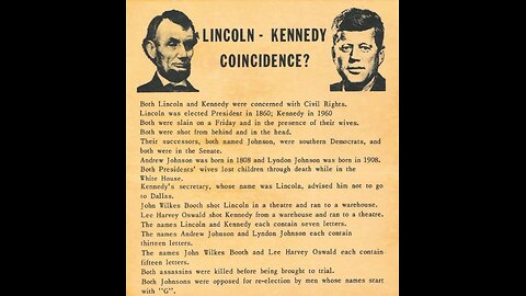 God’s Avatar JFK — Abraham Lincoln | KAHLOONI FAMILY Made To Serve