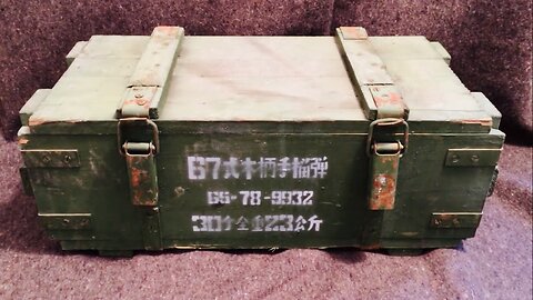 Chinese Military Surplus Wooden Ammo Box