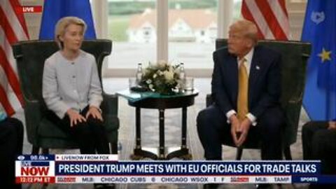 Trump Tells EU President Ursula Von Der Leyen That Windmills Are a Scam