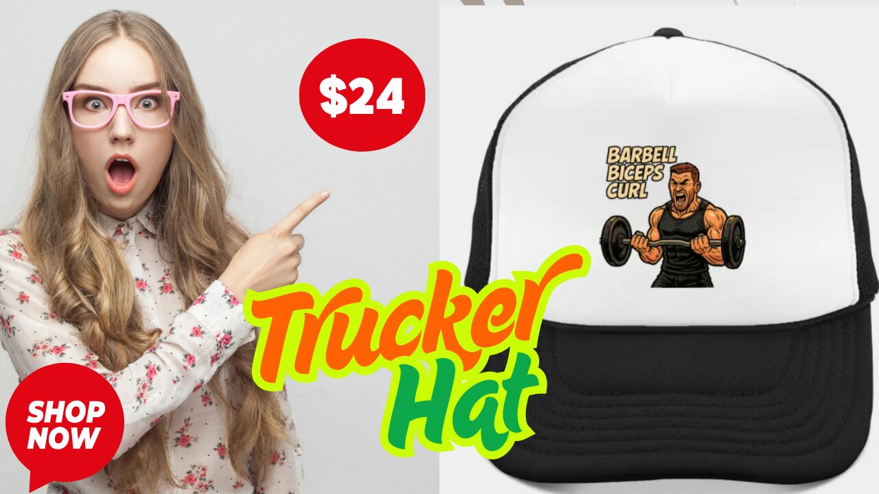 CLICK THE LINK & SHOP NOW โ $24 Trucker Hat Available on TeePublic! ๐งข๐ฅ