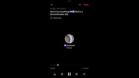 Jews listening to Adam Green clips live on X space