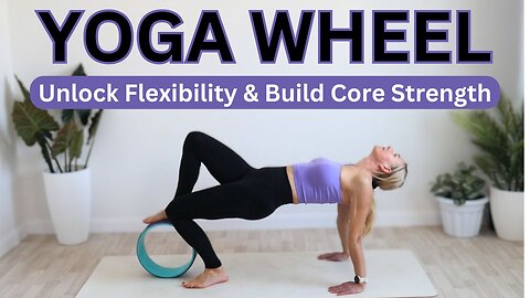 10 Min Yoga, Yoga Wheel Flow, Unlock Flexibility & Build Core Strength | SPORTY KASSIA