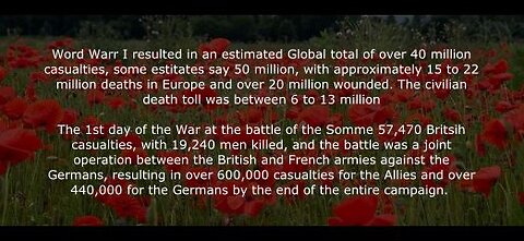 WWI, the Somme, the Slaughter, Switzerland (Geneva) & Mass graves Private Video
