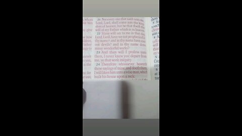 Matthew 7:21-24
