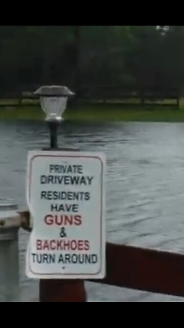 When it rains here it really rains Unhappy Clara the horse at the end #lakeplacid #swfl