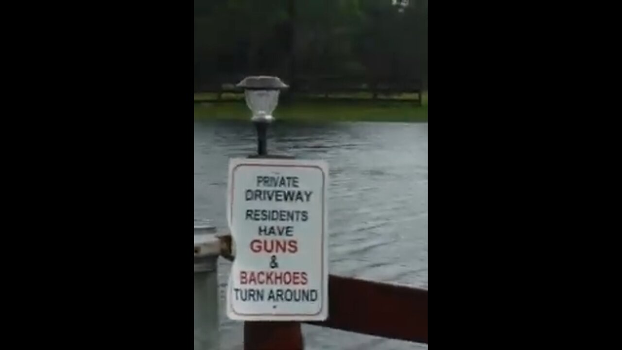 When it rains here it really rains Unhappy Clara the horse at the end #lakeplacid #swfl